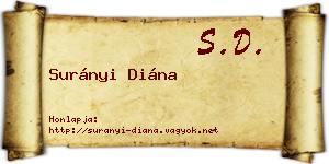 Surányi Diána névjegykártya